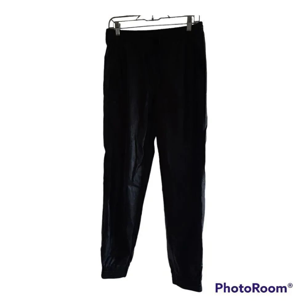 Carre Noir Vegan Leather Jogger Pants